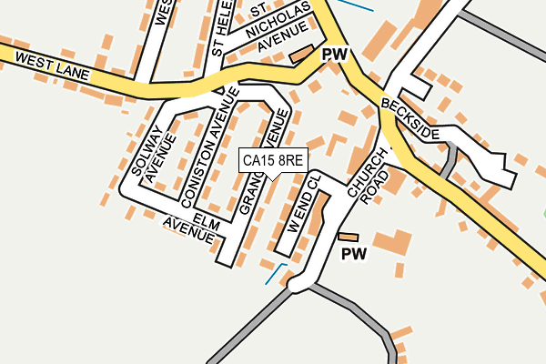 CA15 8RE map - OS OpenMap – Local (Ordnance Survey)