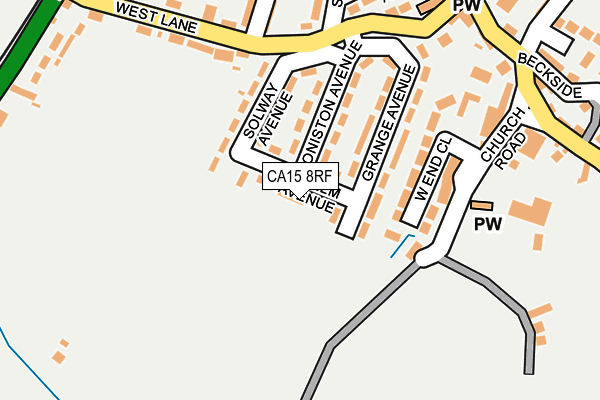 CA15 8RF map - OS OpenMap – Local (Ordnance Survey)