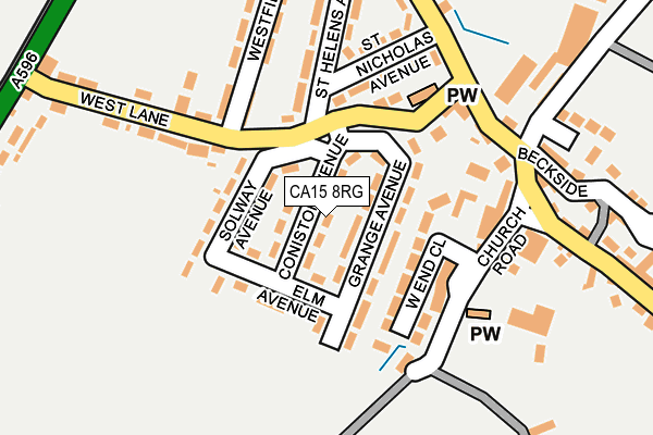 CA15 8RG map - OS OpenMap – Local (Ordnance Survey)