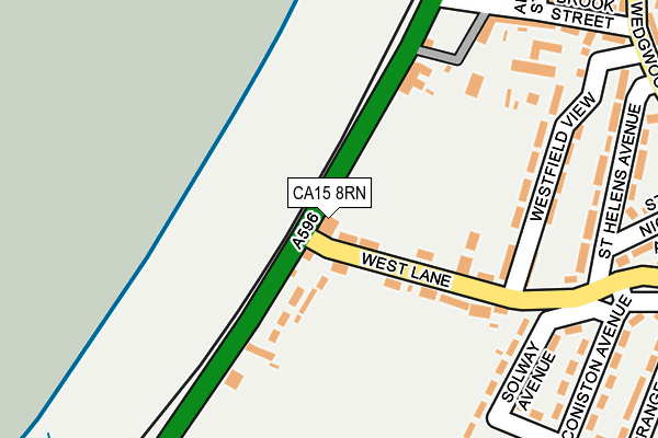 CA15 8RN map - OS OpenMap – Local (Ordnance Survey)