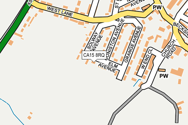 CA15 8RQ map - OS OpenMap – Local (Ordnance Survey)