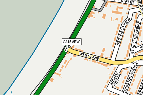 CA15 8RW map - OS OpenMap – Local (Ordnance Survey)