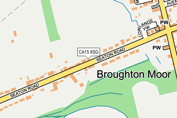 CA15 8SG map - OS OpenMap – Local (Ordnance Survey)