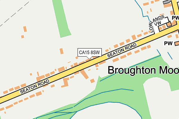 CA15 8SW map - OS OpenMap – Local (Ordnance Survey)