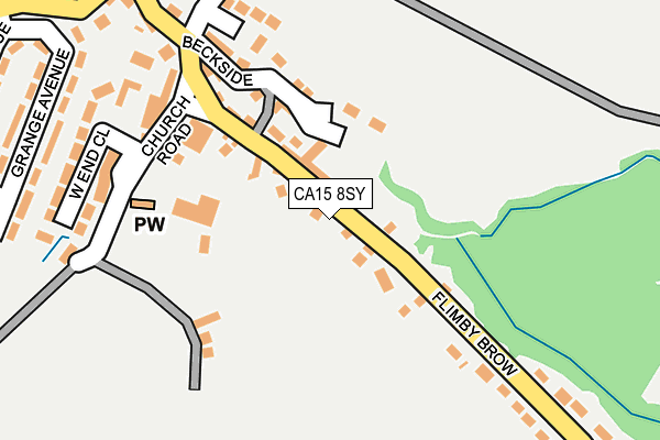CA15 8SY map - OS OpenMap – Local (Ordnance Survey)