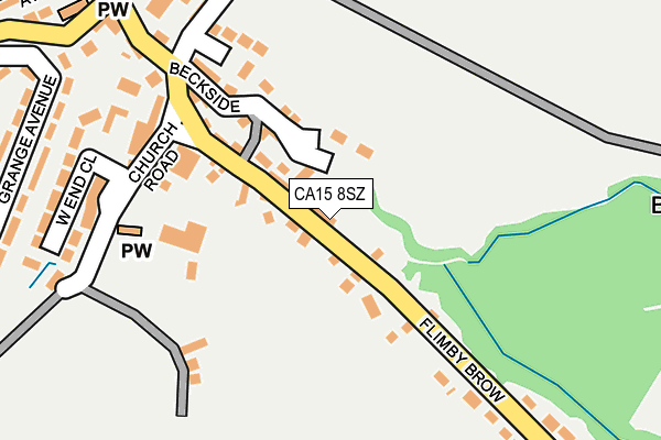 CA15 8SZ map - OS OpenMap – Local (Ordnance Survey)