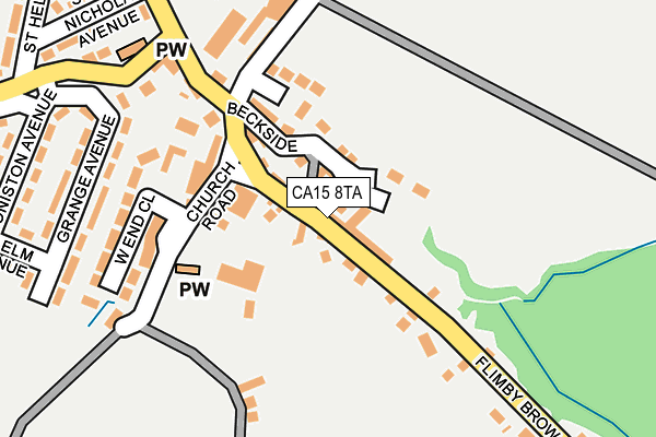 CA15 8TA map - OS OpenMap – Local (Ordnance Survey)