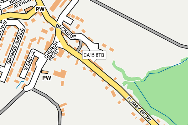 CA15 8TB map - OS OpenMap – Local (Ordnance Survey)