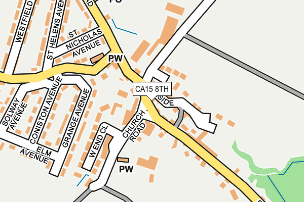 CA15 8TH map - OS OpenMap – Local (Ordnance Survey)