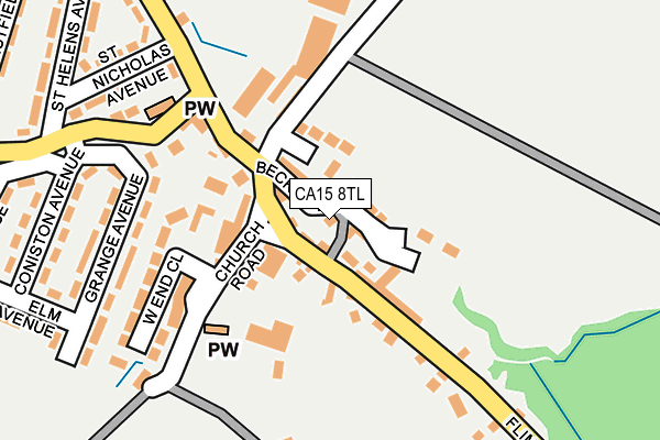 CA15 8TL map - OS OpenMap – Local (Ordnance Survey)