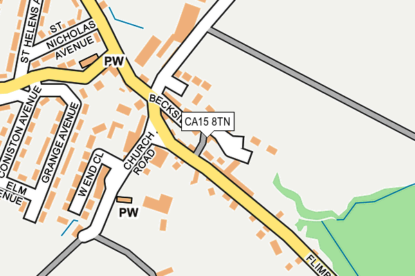 CA15 8TN map - OS OpenMap – Local (Ordnance Survey)