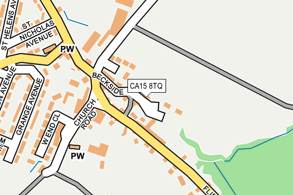 CA15 8TQ map - OS OpenMap – Local (Ordnance Survey)