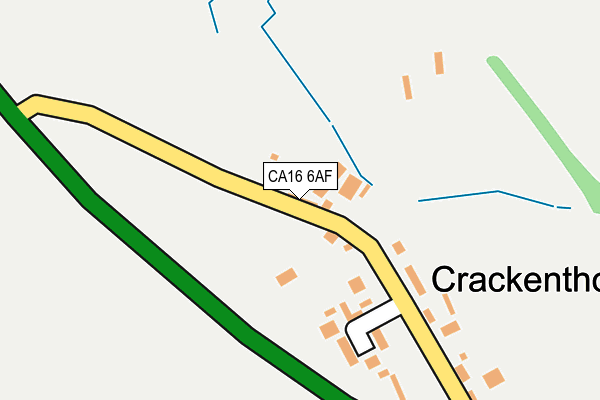 CA16 6AF map - OS OpenMap – Local (Ordnance Survey)