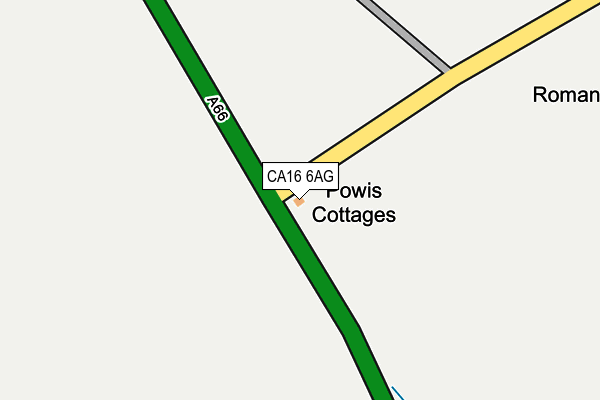 CA16 6AG map - OS OpenMap – Local (Ordnance Survey)