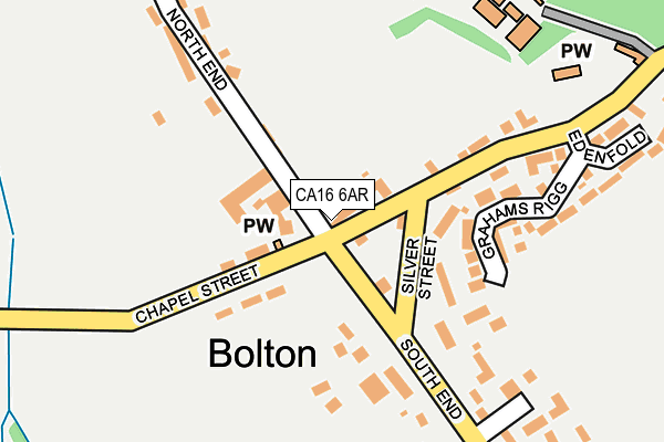 CA16 6AR map - OS OpenMap – Local (Ordnance Survey)