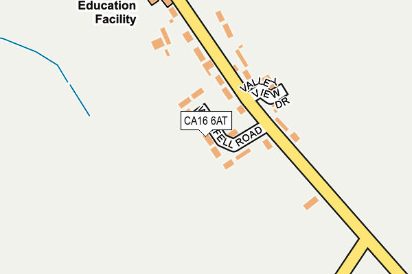 CA16 6AT map - OS OpenMap – Local (Ordnance Survey)