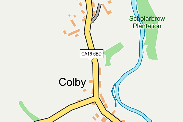 CA16 6BD map - OS OpenMap – Local (Ordnance Survey)