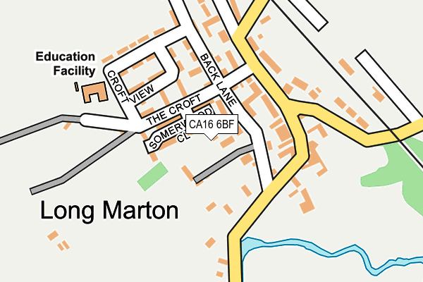 CA16 6BF map - OS OpenMap – Local (Ordnance Survey)