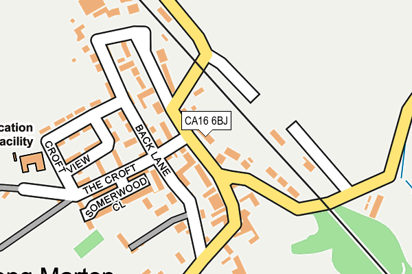 CA16 6BJ map - OS OpenMap – Local (Ordnance Survey)