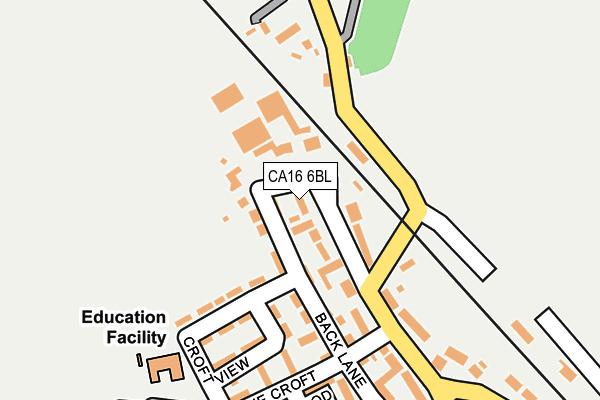 CA16 6BL map - OS OpenMap – Local (Ordnance Survey)