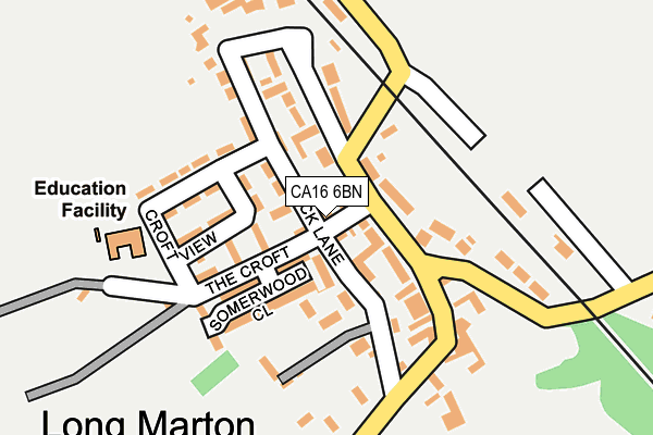 CA16 6BN map - OS OpenMap – Local (Ordnance Survey)