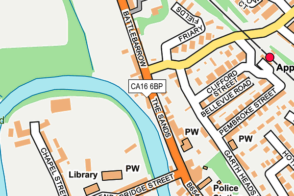 CA16 6BP map - OS OpenMap – Local (Ordnance Survey)