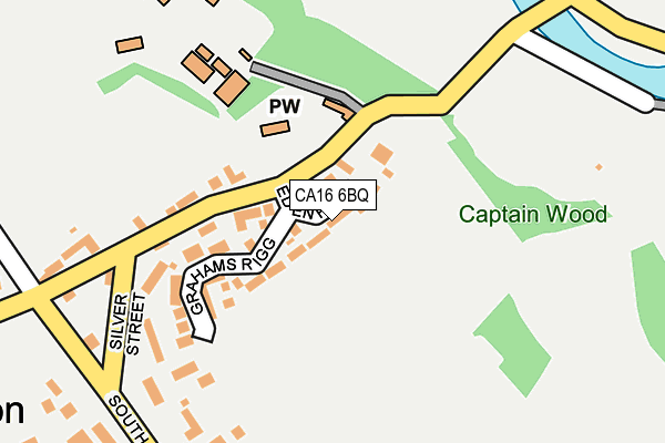 CA16 6BQ map - OS OpenMap – Local (Ordnance Survey)