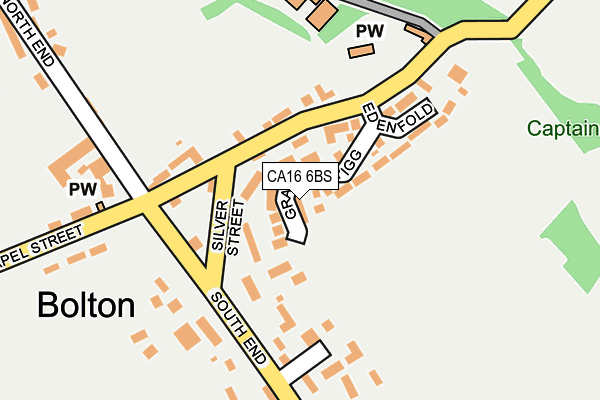 CA16 6BS map - OS OpenMap – Local (Ordnance Survey)