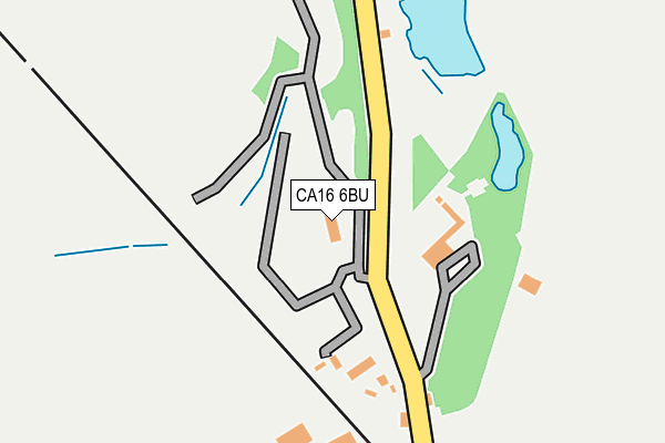 CA16 6BU map - OS OpenMap – Local (Ordnance Survey)