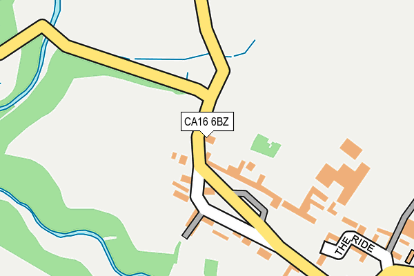 CA16 6BZ map - OS OpenMap – Local (Ordnance Survey)