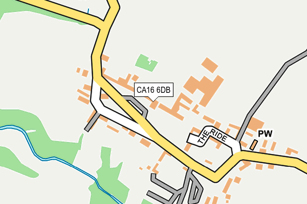 CA16 6DB map - OS OpenMap – Local (Ordnance Survey)