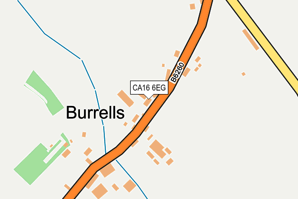 CA16 6EG map - OS OpenMap – Local (Ordnance Survey)