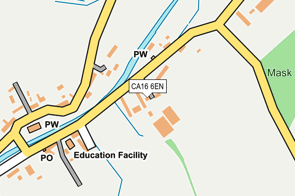 CA16 6EN map - OS OpenMap – Local (Ordnance Survey)