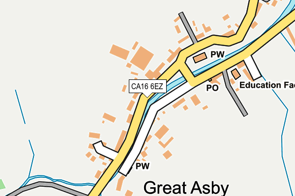 CA16 6EZ map - OS OpenMap – Local (Ordnance Survey)