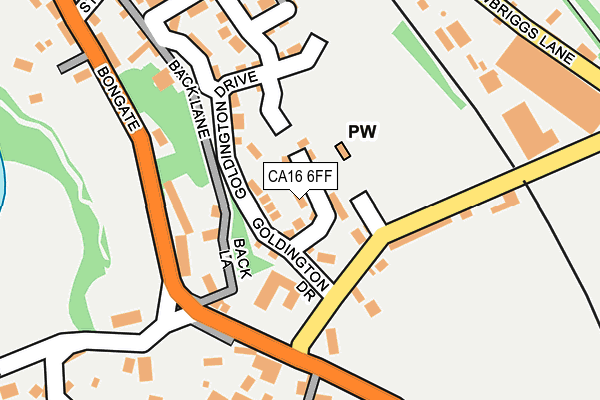 CA16 6FF map - OS OpenMap – Local (Ordnance Survey)