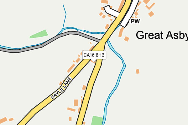 CA16 6HB map - OS OpenMap – Local (Ordnance Survey)