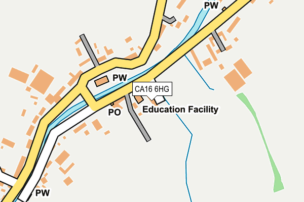 CA16 6HG map - OS OpenMap – Local (Ordnance Survey)