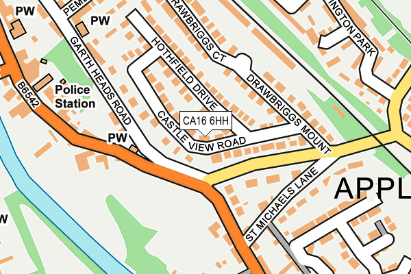 CA16 6HH map - OS OpenMap – Local (Ordnance Survey)