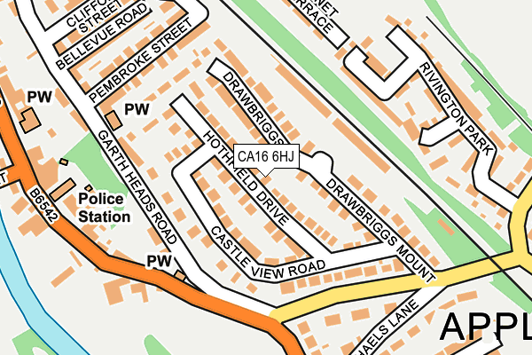 CA16 6HJ map - OS OpenMap – Local (Ordnance Survey)