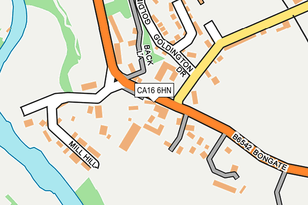 CA16 6HN map - OS OpenMap – Local (Ordnance Survey)