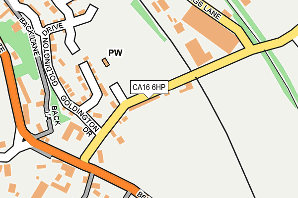 CA16 6HP map - OS OpenMap – Local (Ordnance Survey)