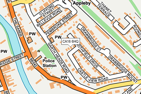 CA16 6HQ map - OS OpenMap – Local (Ordnance Survey)