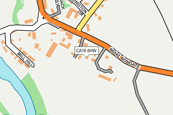 CA16 6HW map - OS OpenMap – Local (Ordnance Survey)