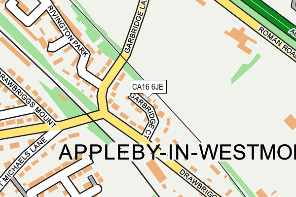 CA16 6JE map - OS OpenMap – Local (Ordnance Survey)