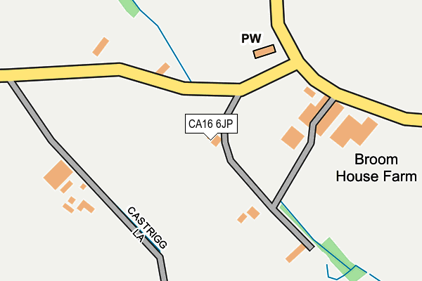 CA16 6JP map - OS OpenMap – Local (Ordnance Survey)