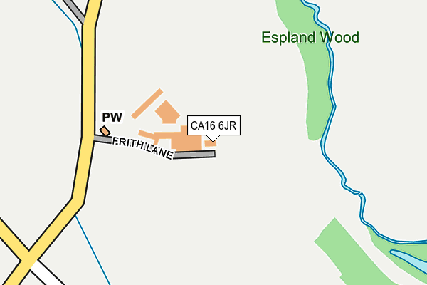 CA16 6JR map - OS OpenMap – Local (Ordnance Survey)