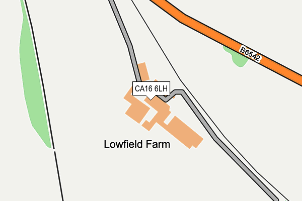 CA16 6LH map - OS OpenMap – Local (Ordnance Survey)