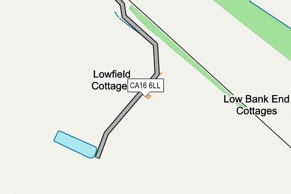 CA16 6LL map - OS OpenMap – Local (Ordnance Survey)