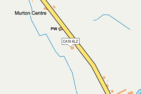 CA16 6LZ map - OS OpenMap – Local (Ordnance Survey)