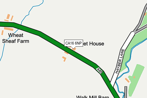 CA16 6NP map - OS OpenMap – Local (Ordnance Survey)